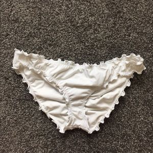 Victoria’s Secret PINK white ruffle bikini